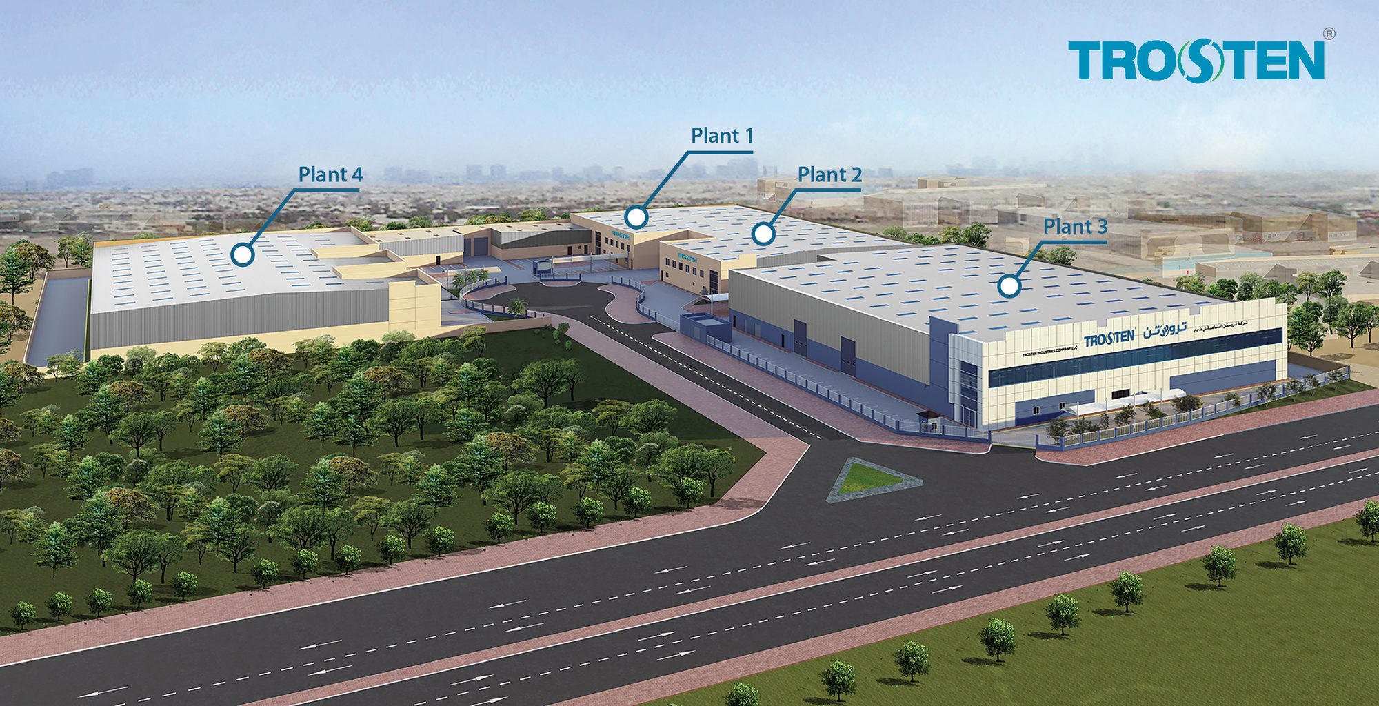 TROSTEN Manufacturing Facility Aerial View